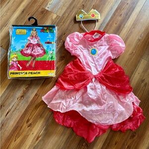 Princess Peach Kids Costume